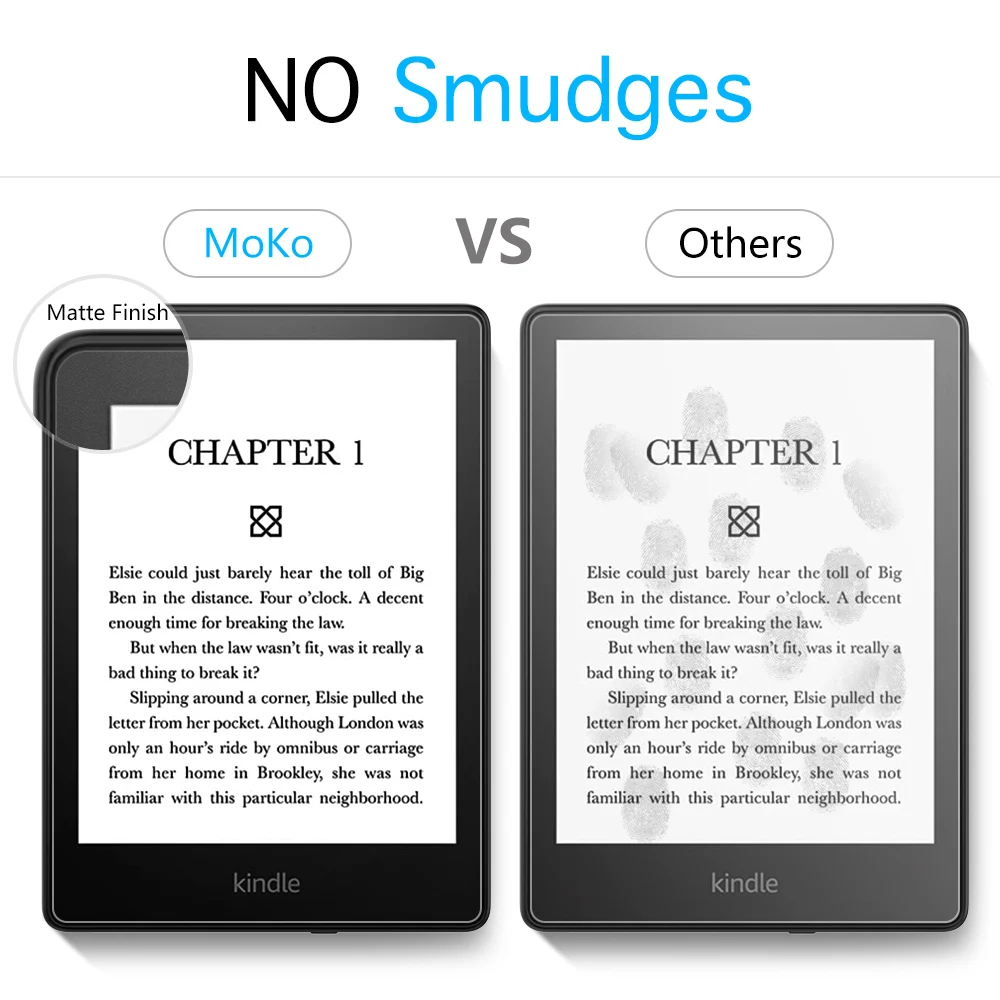 Moko Pacote Protetor de Tela para 6.8 Kindle Paperwhite 11th Gen 2023 e Kindle Paperwhite Assinatura Edição Filme Anti-reflexo do Animal de Estimação - Imagem 6