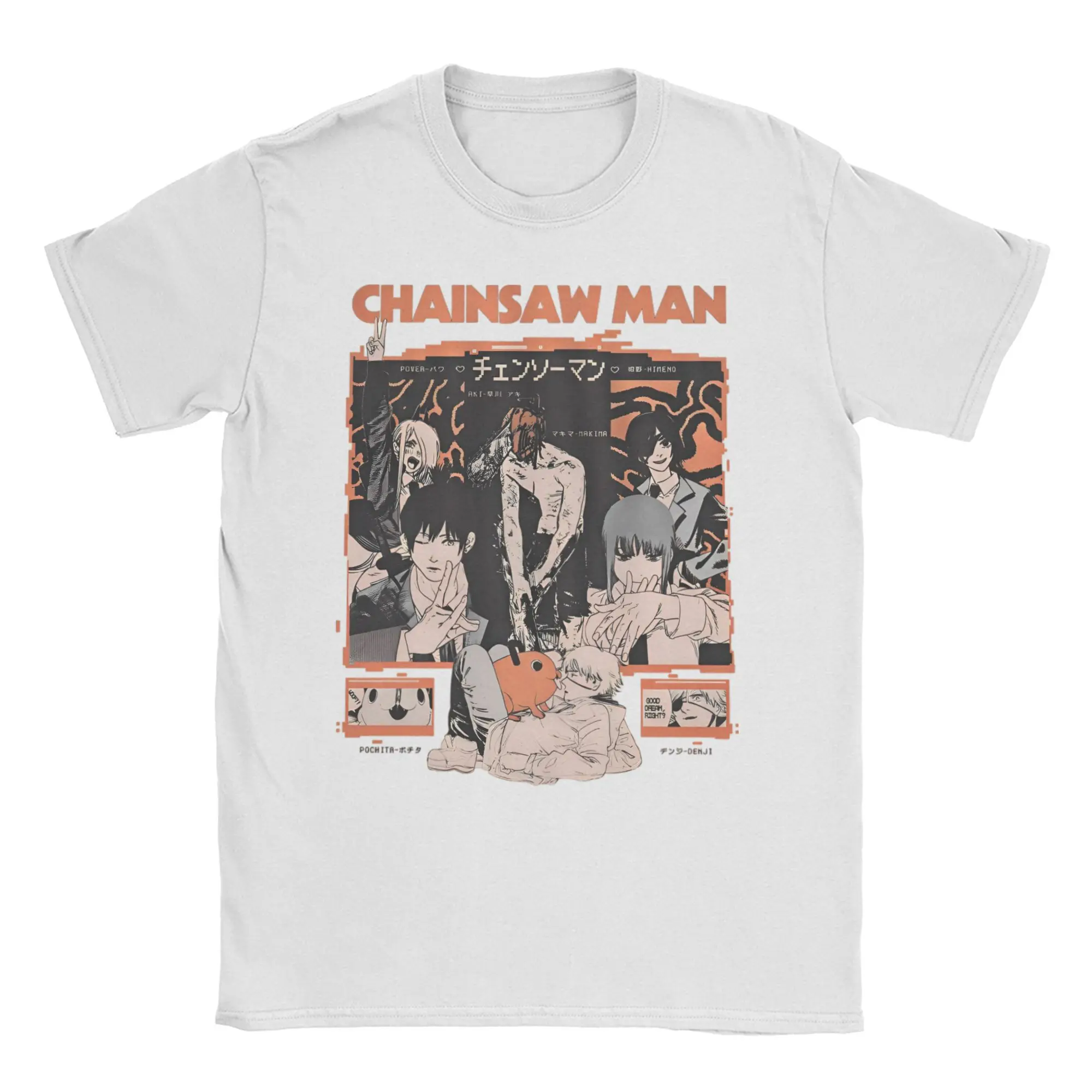 Chainsaw Man Reze T-Shirts Men Women Anime Manga Funny 100% Cotton