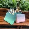 10pcs Non-woven Fabric Portable Bags Clothing Store Shop Color High Grade Packing Bag Women's Wear Gift Fashion Handle Storage 2