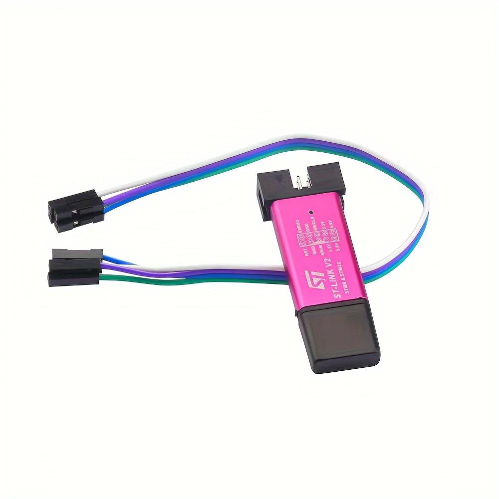 ST-LINK V2 STM8/STM32 디버거 및 프로그래머, 시스템 테스트 및 펌웨어 프로그래밍 통합(임의의 색상)