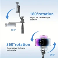 W&O C01 Telescopic Selfie Stick Tripod Monopod Stand Mobile Phone Support Wireless Gimbal Stabilizer For iPhone Android Holder - Image 3