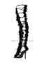 Fashion Show Stiletto High Heels Strap Plush Fairy Over Knee Boots Sandals European and American 3