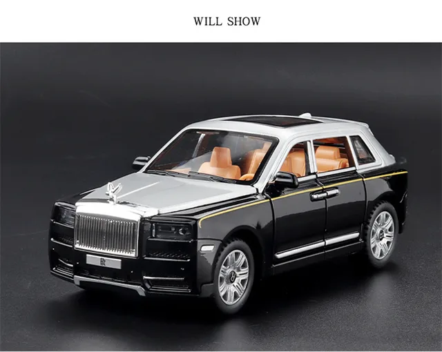 1/18 For Rolls Royce RR Cullinan BB Plum blossom Diecast Model Car Gray  silver cover Toy gift Hobby Display Ornaments Collection - AliExpress