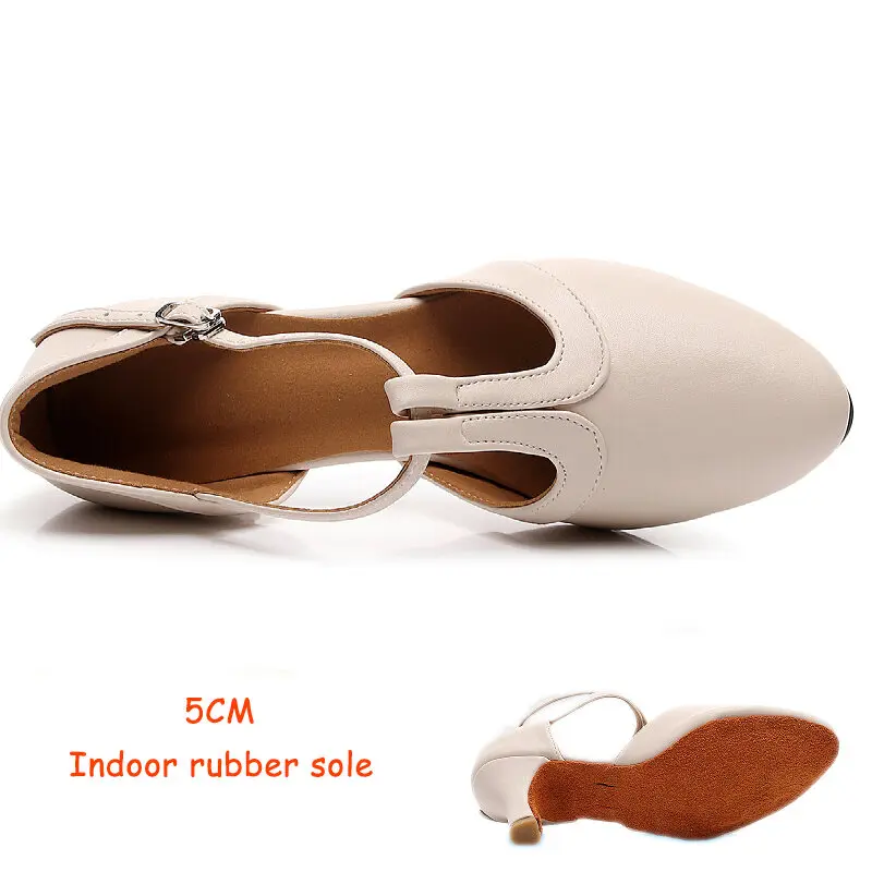 Women's White Latin Dance Soft Sole Sneakers and Heels