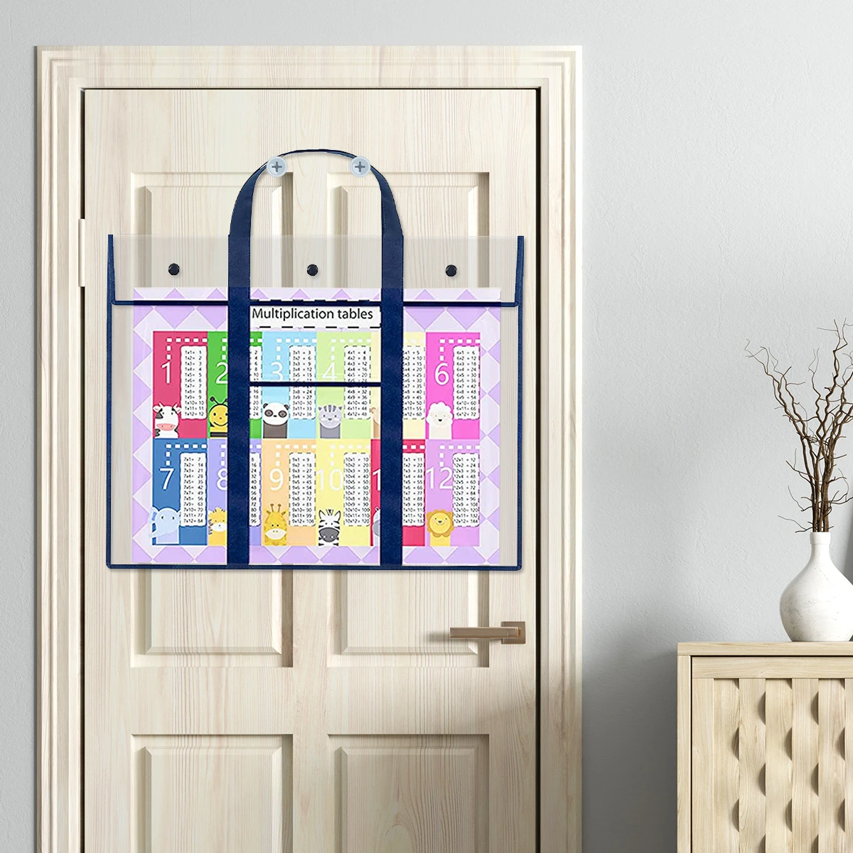 Art PVC Storage Pocket Art Portfolio Bag Large Poster Storage Bag Durable Large Capacity Art Portfolio Organizer with Pocket