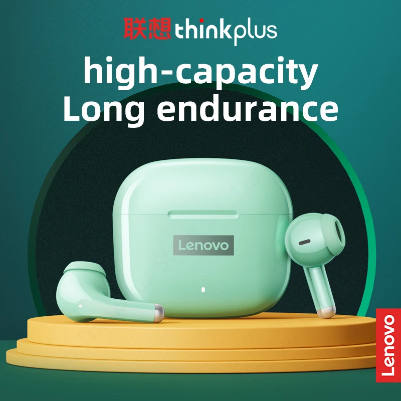 Choice Lenovo LP40 Pro TWS Bluetooth Earphones Touch Control Music Sport Headset Noise Reduction Gaming Headphones 250mAh New 5