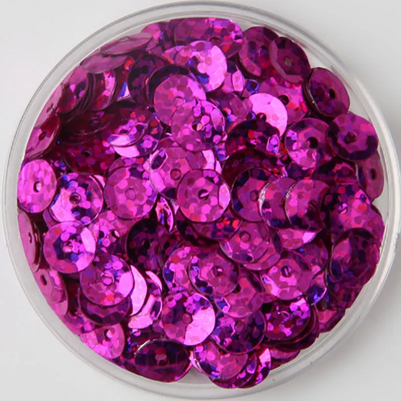 Description Picture 4 of item3mm/4mm/5mm/6mm/sequins concave round loose sequins crafts sequins sewing clothing decoration DIY accessories sequins 10g/20g/50