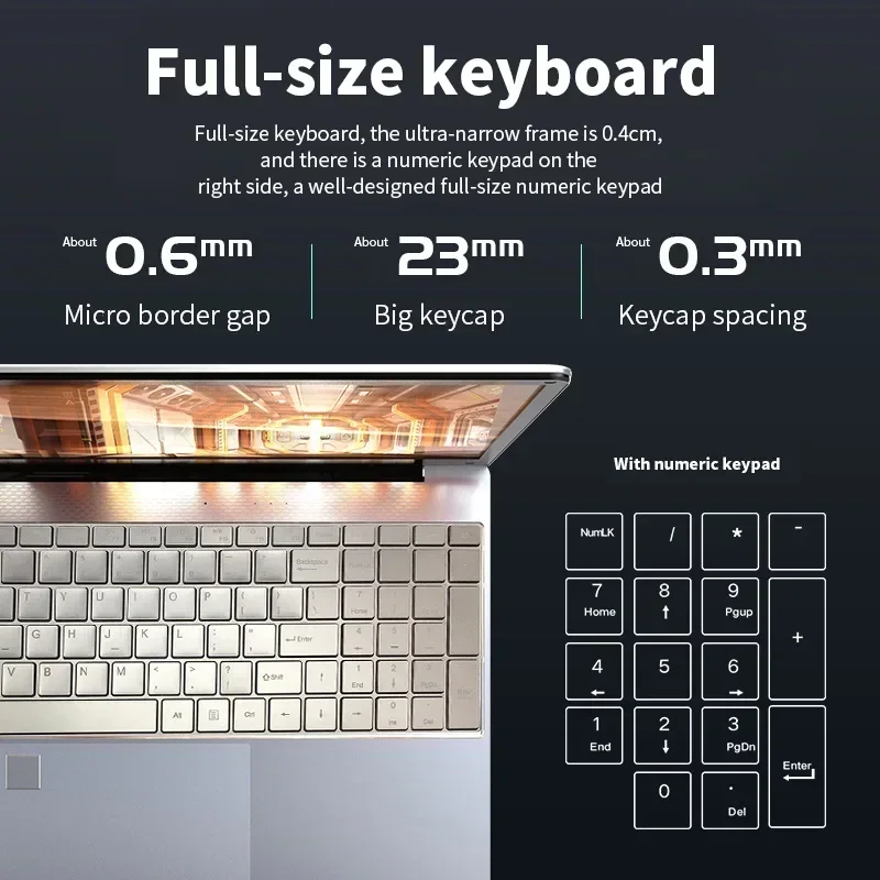 Notebook Laptop Woman Laptop Windows 10 Office Education Gaming Notebook Pink 15.6&ldquo;11th Gen Intel Celeron N5095 16G RAM 1T Dual WiFi Narrow Side