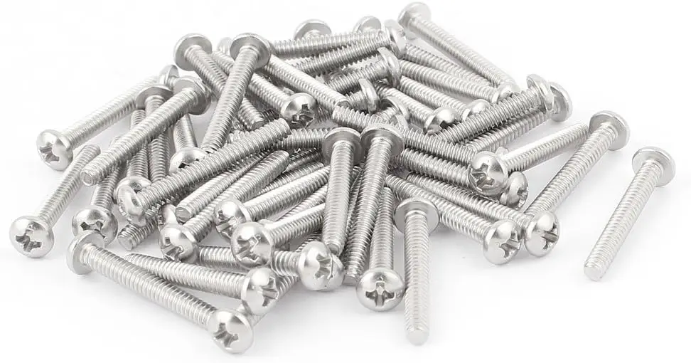 

Keszoox 27mm Long #6-32 x 1 Inch Phillips Truss Head Machine Screws 50 Pcs