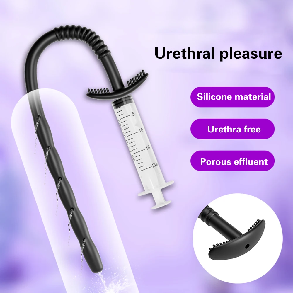 Penis Sex Toys Silicone Urethral Dilator For Men