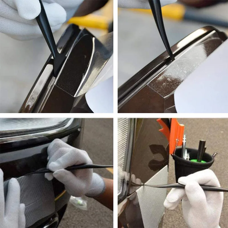 Car Wrapping Tools 5Pcs/3Pcs Flexible Micro Squeegee Vinyl Wrap EdgeTrimmer Window Tint Stickers Install car wrapping tools window tinting squeegee vinyl squeegee window tint squeegee