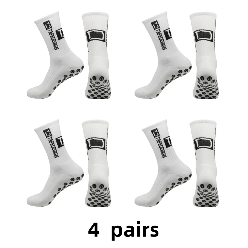 Fundo de toalha espessada absor&ccedil;&atilde;o de suor desodoriza&ccedil;&atilde;o meias futebol anti -lidando football socks 4 pairs