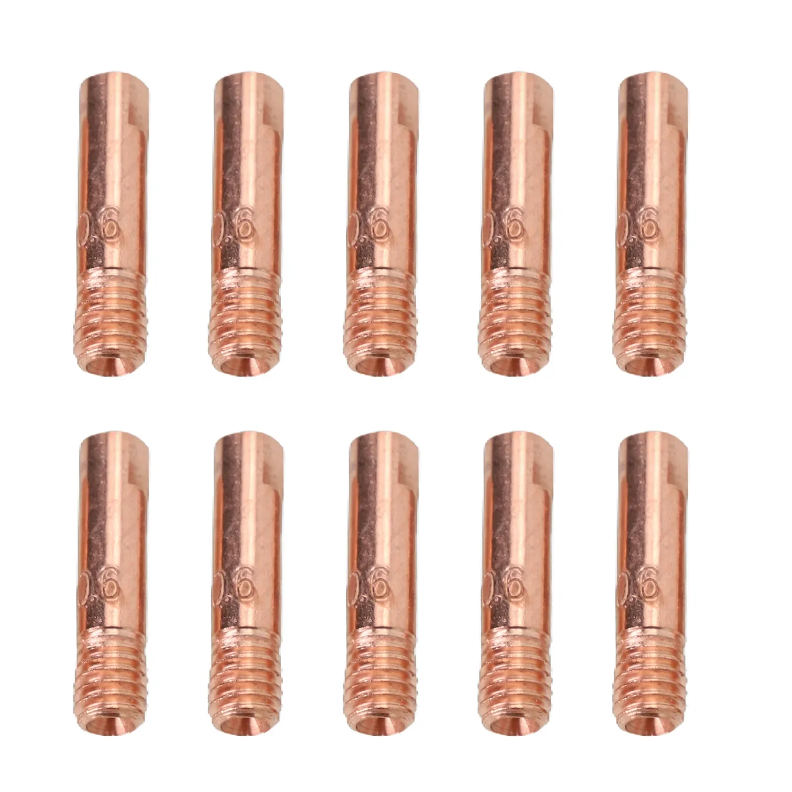 Contact Tip Welding Nozzles Kit M6 Thread Welding Torch Power Nozzle 10pcs For MB15AK MIG Torch welding welders