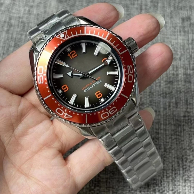 

Men's 904L Stainless Steel Automatic Mechanical Ceramic Watch Ring High Quality Watches 45mm