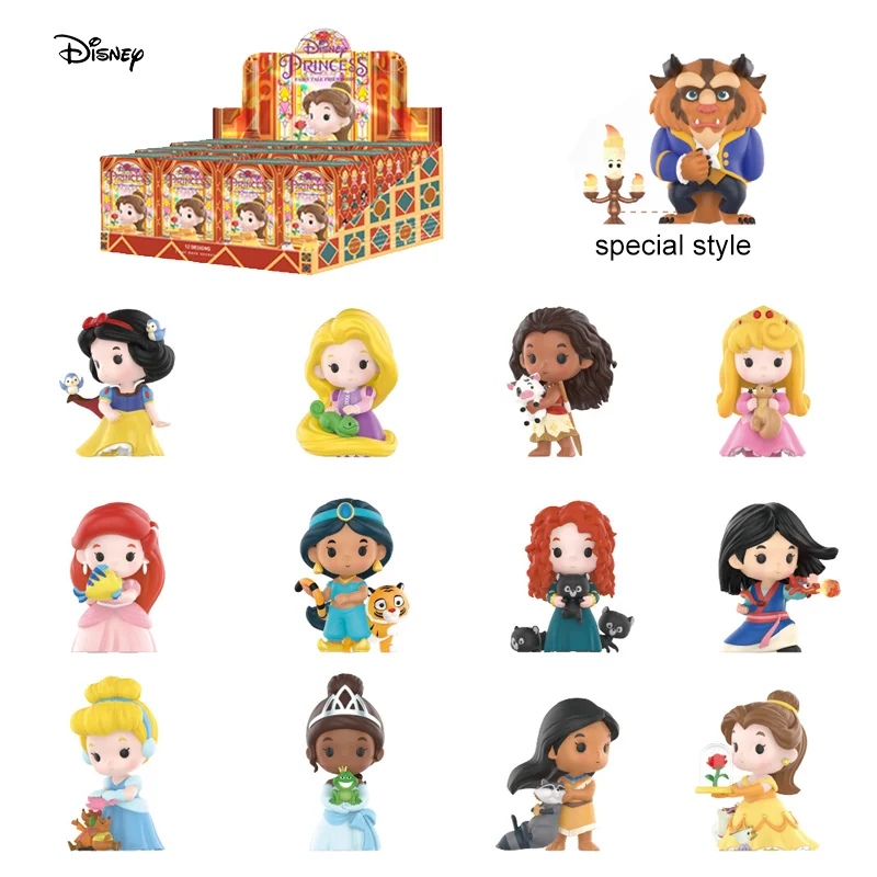 Scatola Misteriosa Originale Disney Princess And Her Friends Series Mini Figure Surprise Blind Box Regalo Di Compleanno Fan Collection Doll