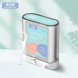 Dental Floss Picks Dispenser, Plastic Toothpicks with Threads, Teeth Cleaning Tools, Storage Box Include 88pcs Dental Floss