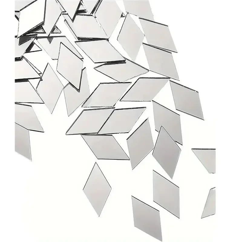 100pcs Diamond Round Mirror Stickers Acrylic Mirror Mosaic Tiles Bulk Self-adhesive DIY Craft Art Wall Door Home Decorations wall sticker mirror wall sticker acrylic wall sticker mirror mosaic tiles acrylic mosaic tiles sticker