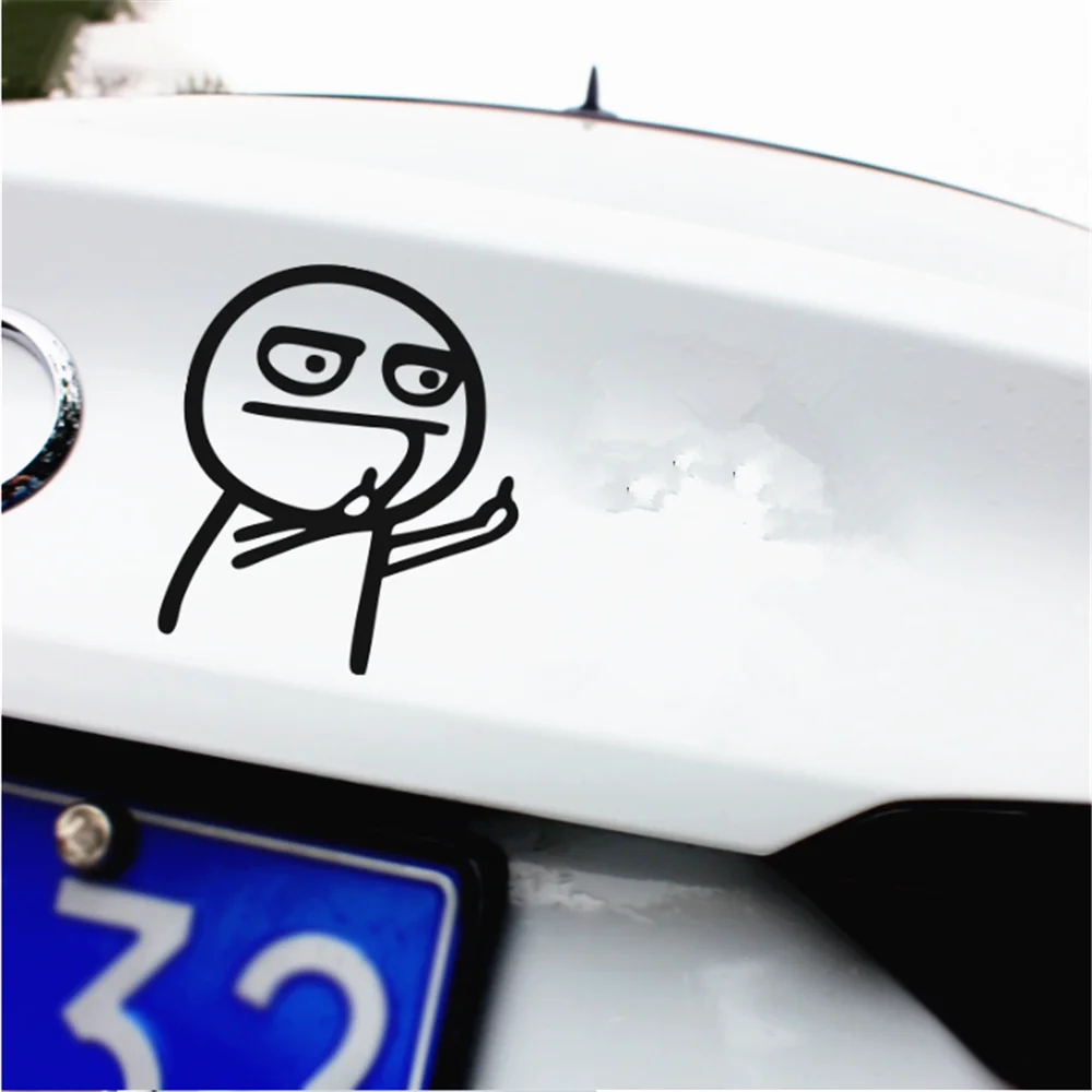 Car Sticker Funny Cartoon Middle Finger For Ford Territory Formula Vertrek C-Max Flex B-Max Atlas