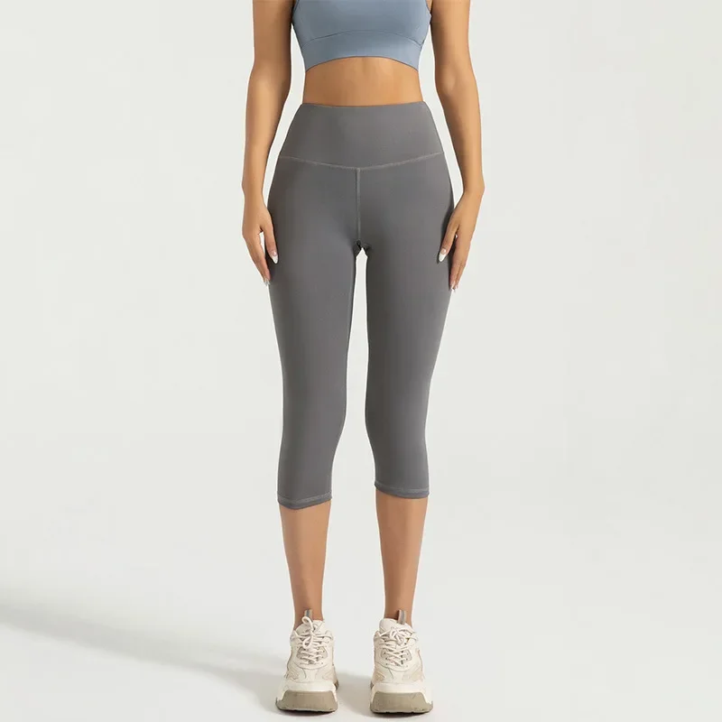 Women's Yoga Pants High Waist Capri Pants 3/4 Leggings Exercise Seamless Abdomen Running Fitness Tights Gym women yoga pants