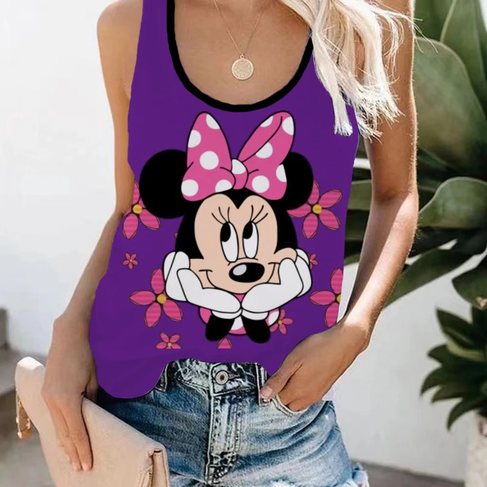HarajukuTshirtWomensDisneyMinnieMousePrintFunnyWomensTank