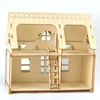 Wooden Miniature Doll House 3D Puzzle Building Model Kit DIY Assembled DollHouses Toys For Children Girls Birthday Gift 3