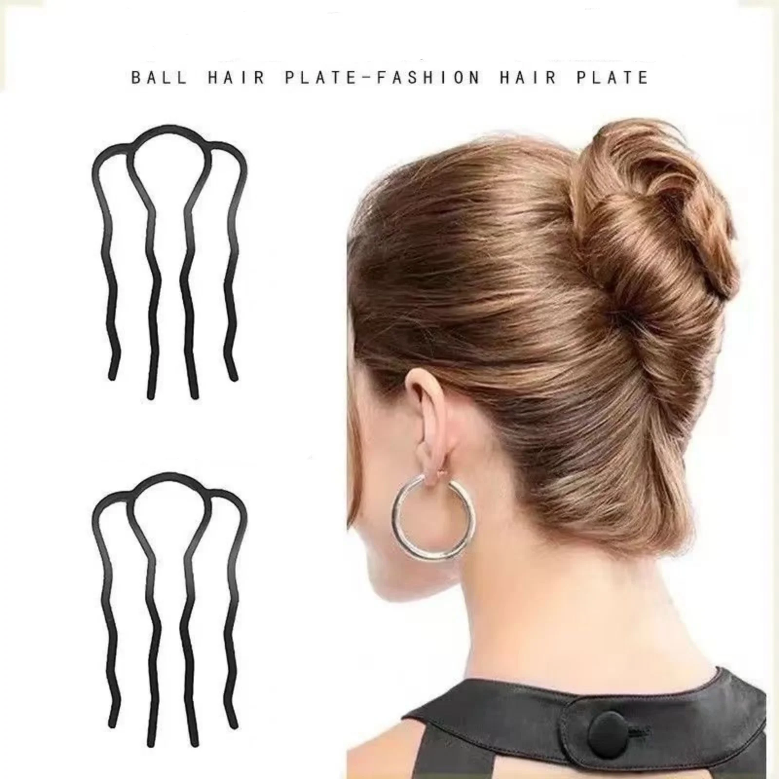 3Pcs Hair Bun Maker Set,Metal Hair Styling Tools for Creating Elegant Updos, Perfect for Women's Hairdressing Needs
