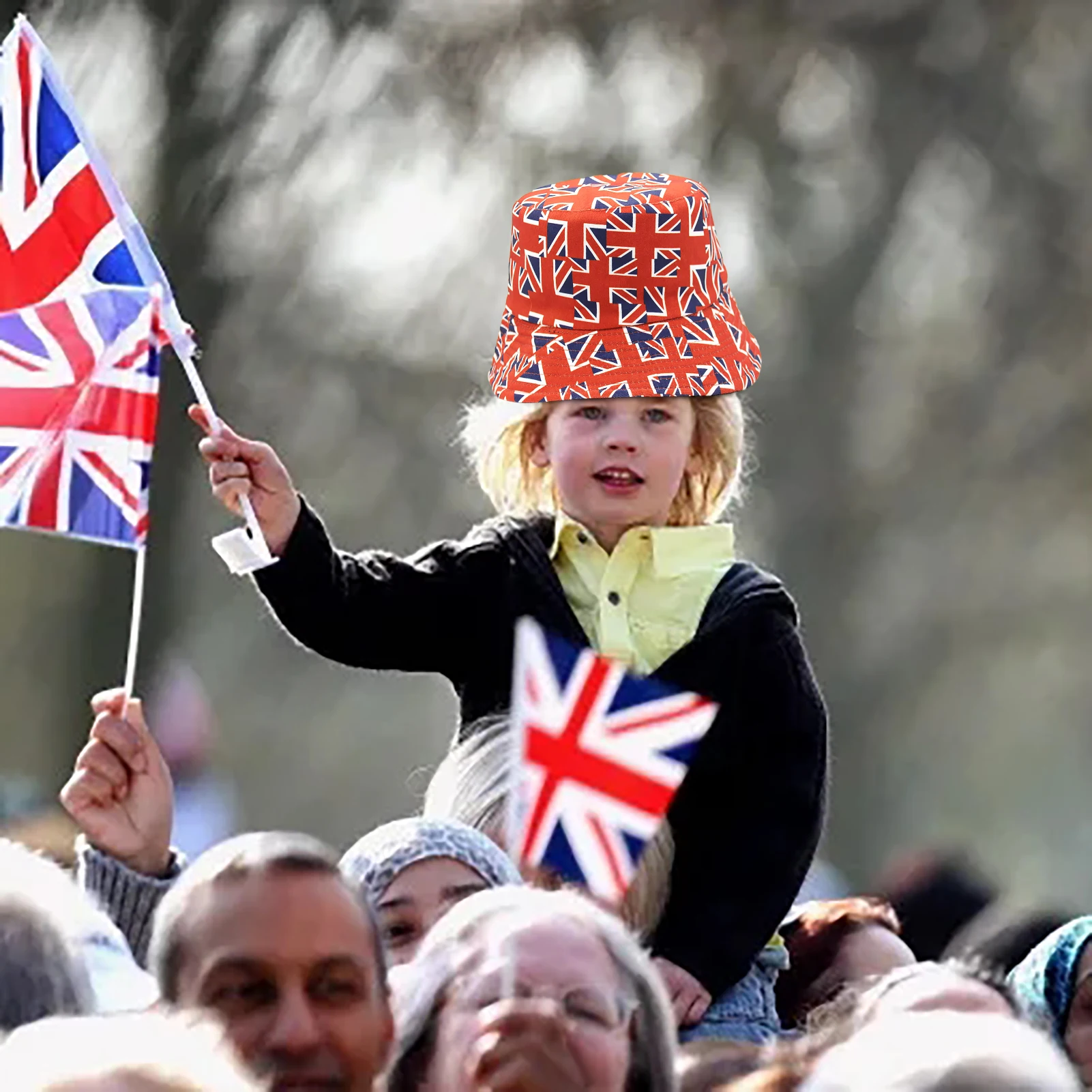 Union Jack Flag Bucket Hats Union Jack 