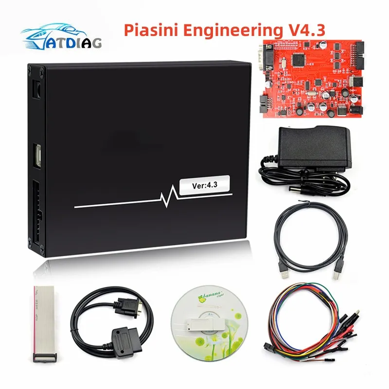 New PIASINI 4.3 Master Version PIASINI Engineering Serial Suite 9241A RED/Black PCB Works Japanese Cars ECU Programmer