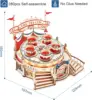 Robotime ROKR Magic Amusement Park Wooden Toys DIY Music Box Moveable 3D Wooden Puzzle for Kids Gifts for Christmas EA 5
