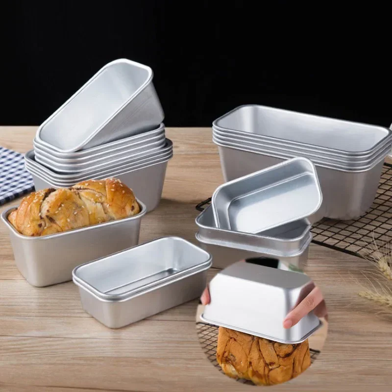 12-20cm Aluminum Alloy Cake Mold Rectangle Non-stick Bread Dessert Mould Pastry Decorating Tools DIY Cakes Molds for Baking