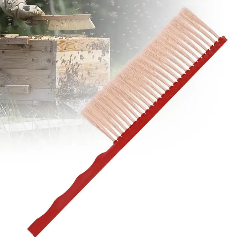 Bee Sweep Tools Soft Bristle Brush Long Handle Wood Honey Brush Wasp Bee Sweep Beekeeping Equipment Beekeeping Tools