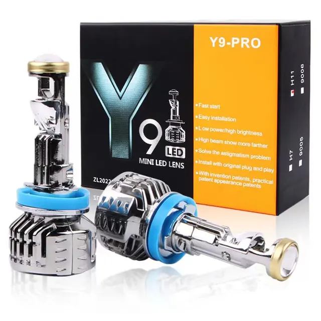 H7 Mini Projector Headlight Lens H8 H11 9005 HB3 9006 HB4 LED Car Lamp Automobles Bulb 70W Canbus 6000K 12V Turbo Fan Cooling. 1