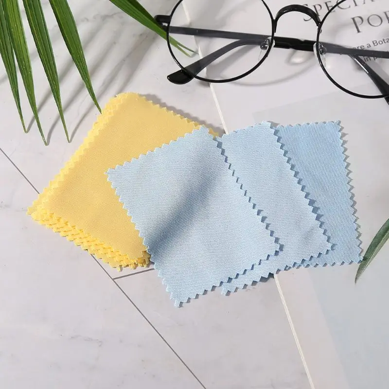 100 Pcs/Pack Glasses Cloth Lens Cleaner Dust Remover Portable Wipes Non-woven Fabric Phone Computer Screen Accessories eyeglass cleaning cloth glasses cleaning wipes
