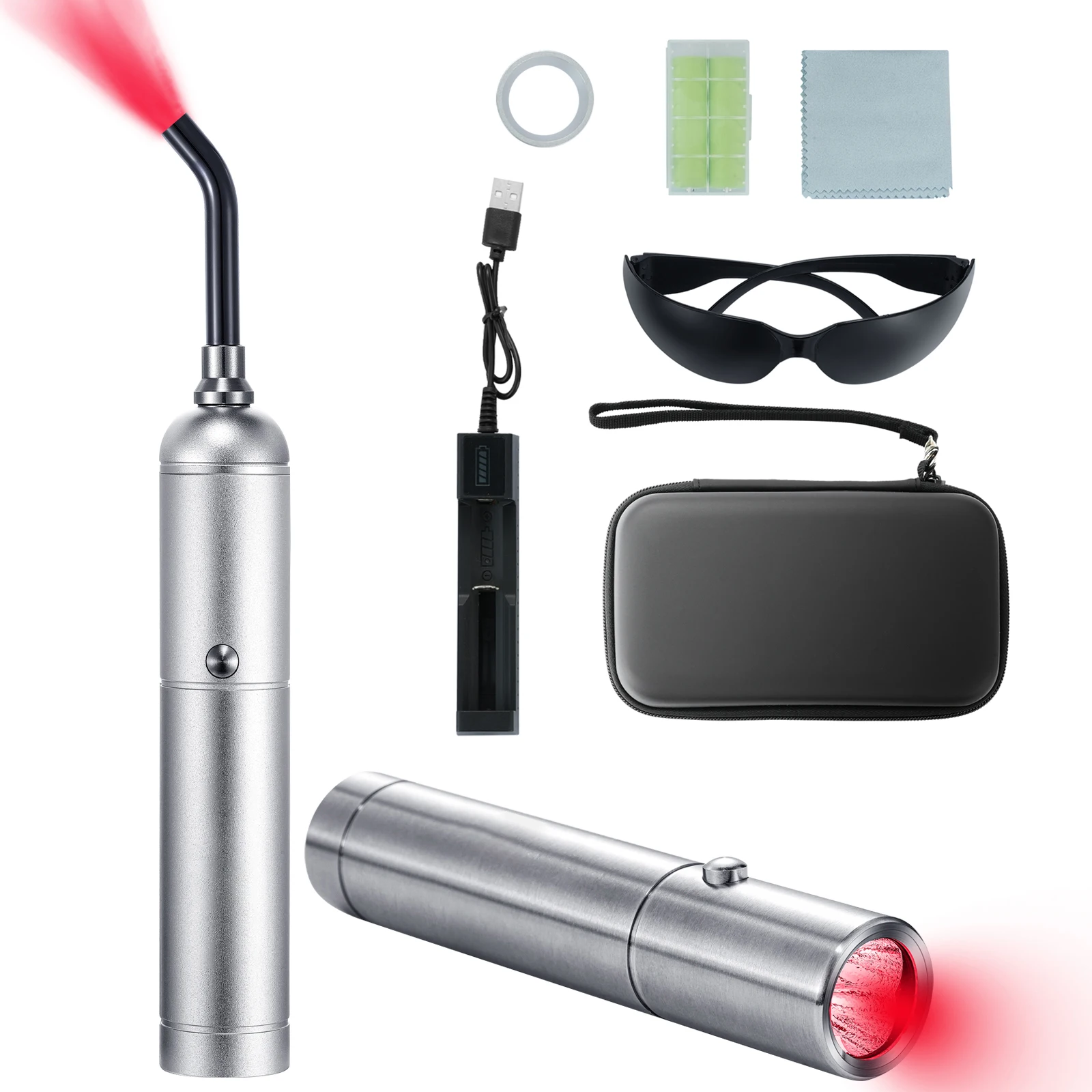 Premium 2-in-1 Red Light Therapy Wand for Face & Body
