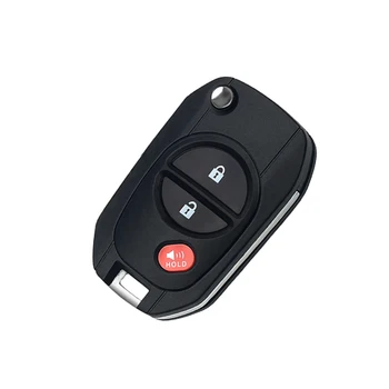 Chiave auto modificata per Toyota Highlander Sequoia Sienna Tacoma Tundra Remote Car Key Shell Case 3/4/5/6 pulsante pieghevole lama non tagliata - Chiave auto modificata per Toyota Highlander Sequoia Sienna Tacoma Tundra Remote Car Key Shell Case