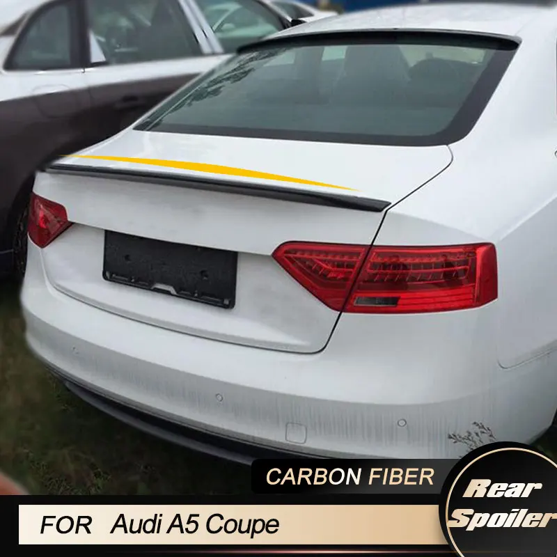 

Автомобильная модель для Audi A5 Coupe Standard 2 Door Only 2008-2015 задний спойлер Non для S5 Sline из углеродного волокна