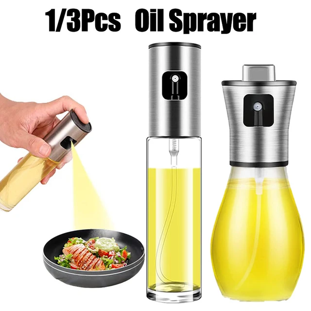 Pulverizador de aceite para cocinar, botella de spray de bomba de aceite de  oliva refilable para hornear, barbacoa