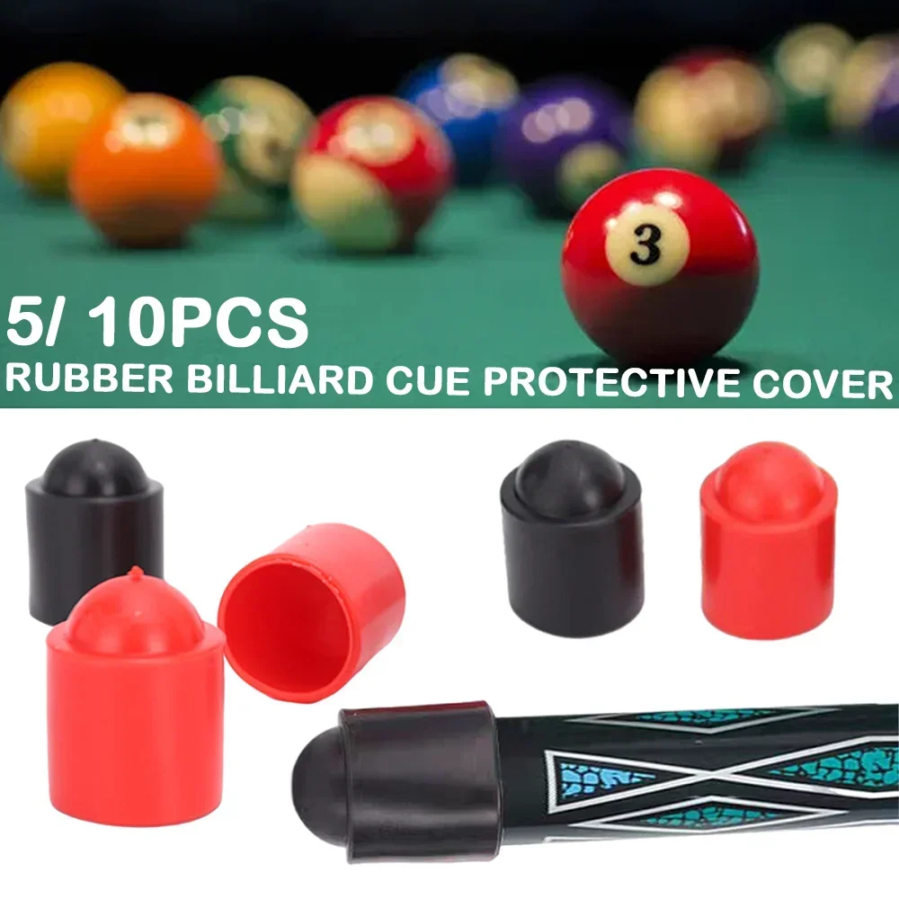 5/10Pcs Rubber Pool Cue Bottom Cover Pool Cue Stick Bottom Protector ...