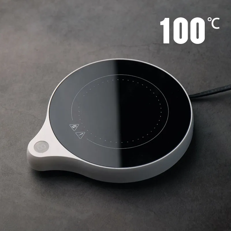 

110V/220V Cup Heater 100°C Mug Warmer Hot Tea Makers Smart Warmer Coaster 5 Gear Temperature Cup Heaters Coffee Milk Heating Pad