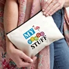 My Bingo Stuuff Flamingo Print Makeup Bag Organizer Canvas Storage Pouch Zipper Pencil Case Wallet Travel Cosmetic Toiletry Bags 1