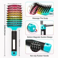 1pc Magic Scalp Massage Hair Brush for Women - Professional Detangling Tool for Wet Curly Hair - Hairdressing Tool 5