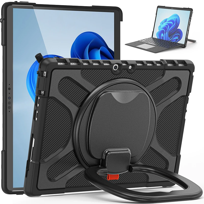 Custodia Per Cavalletto Con Impugnatura Per Microsoft Surface Go 3 /Go 2 Copertura Antiurto Da 10.5 Pollici Per Surface Pro 9/8 13 Pro 7/6/5/4 Funda