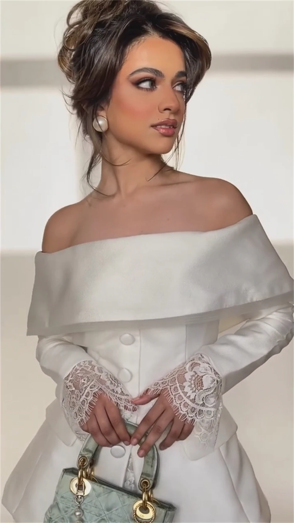green emerald velvet dress Elegant Tassel Sage Green Off Shoulder Evening Dress SS667 – Sharon Said
