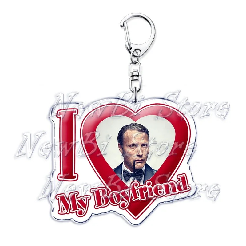 Ich liebe meinen Freund Mads Dittmann Mikkelsen Schlüsselanhänger Hannibal Schlüsselanhänger für Zubehör Taschenanhänger Schlüsselanhänger Ring Schmuck Geschenke – Detail 27