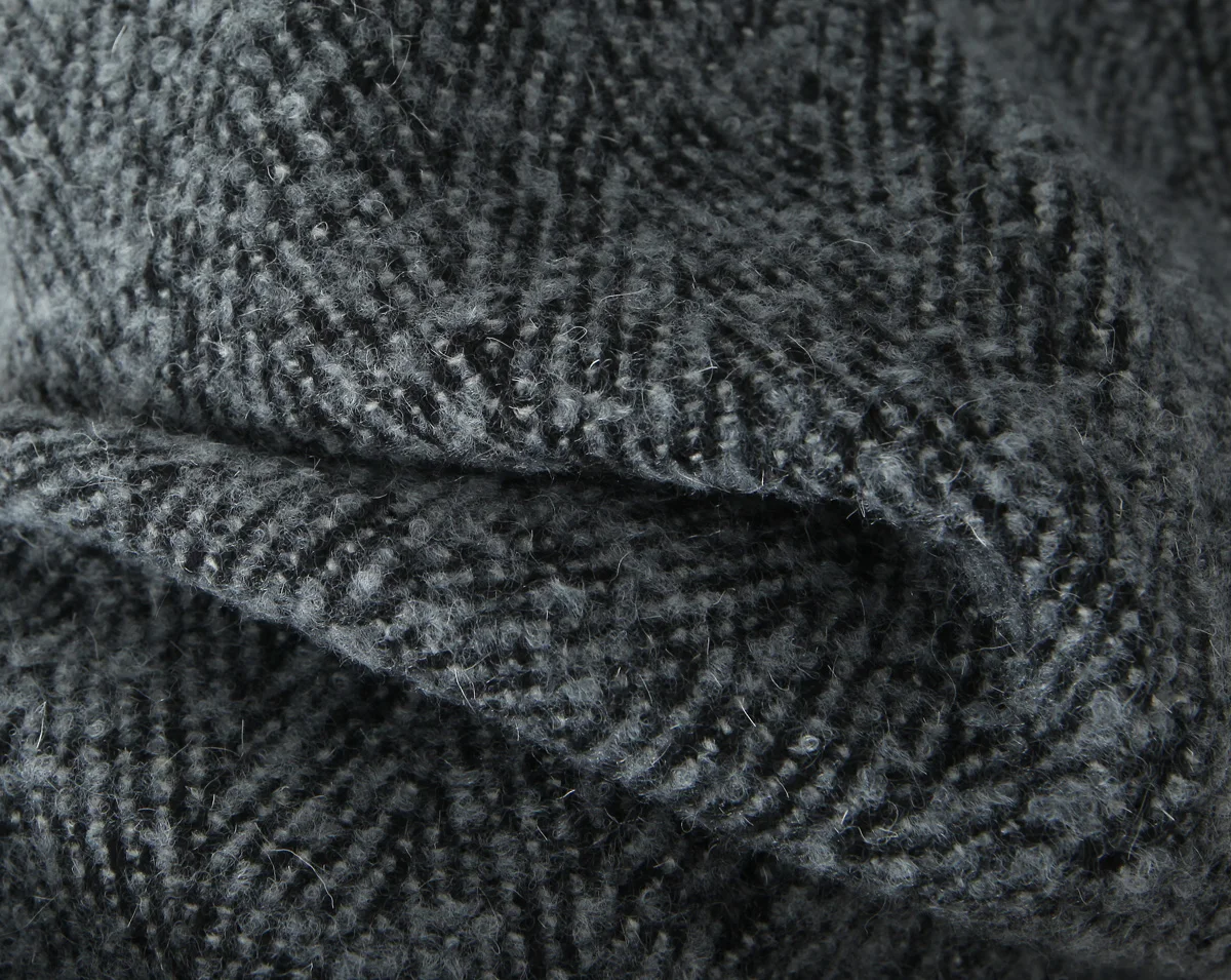 2 Pieces 1 Set CHILL Notched Tweed Weave Oversized Blazer High Waist Package Hips A-line Mini Skirt Suits Matching Gray