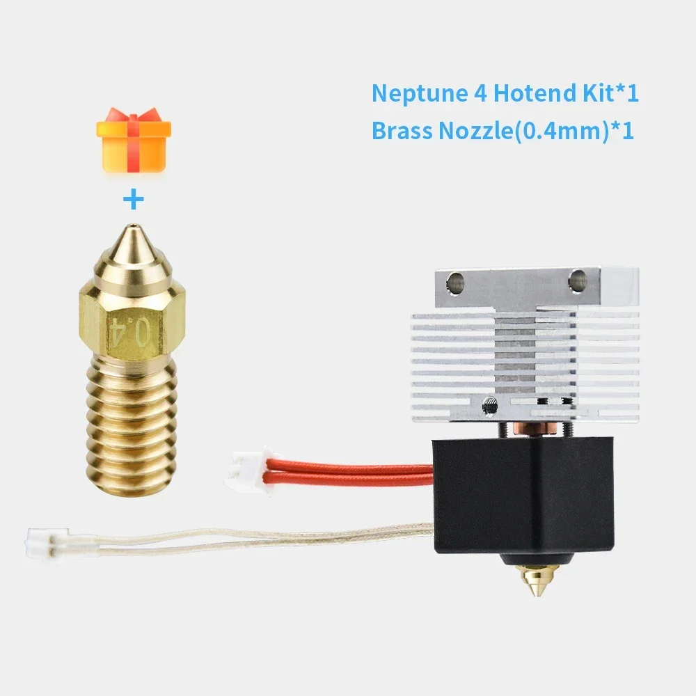 Neptune 4/ Neptune 4 Pro Hotend Kit 24V 50W Heating Rod Thermistor Silicone Socks Bimetallic Throat MY Nozzle 3D Printer parts