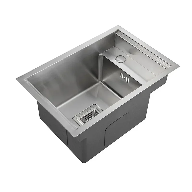 Hidden black Kitchen sink Single bowl Bar Small Size sink Stainless Steel Balcony sink Concealed black kitchen Bar 6