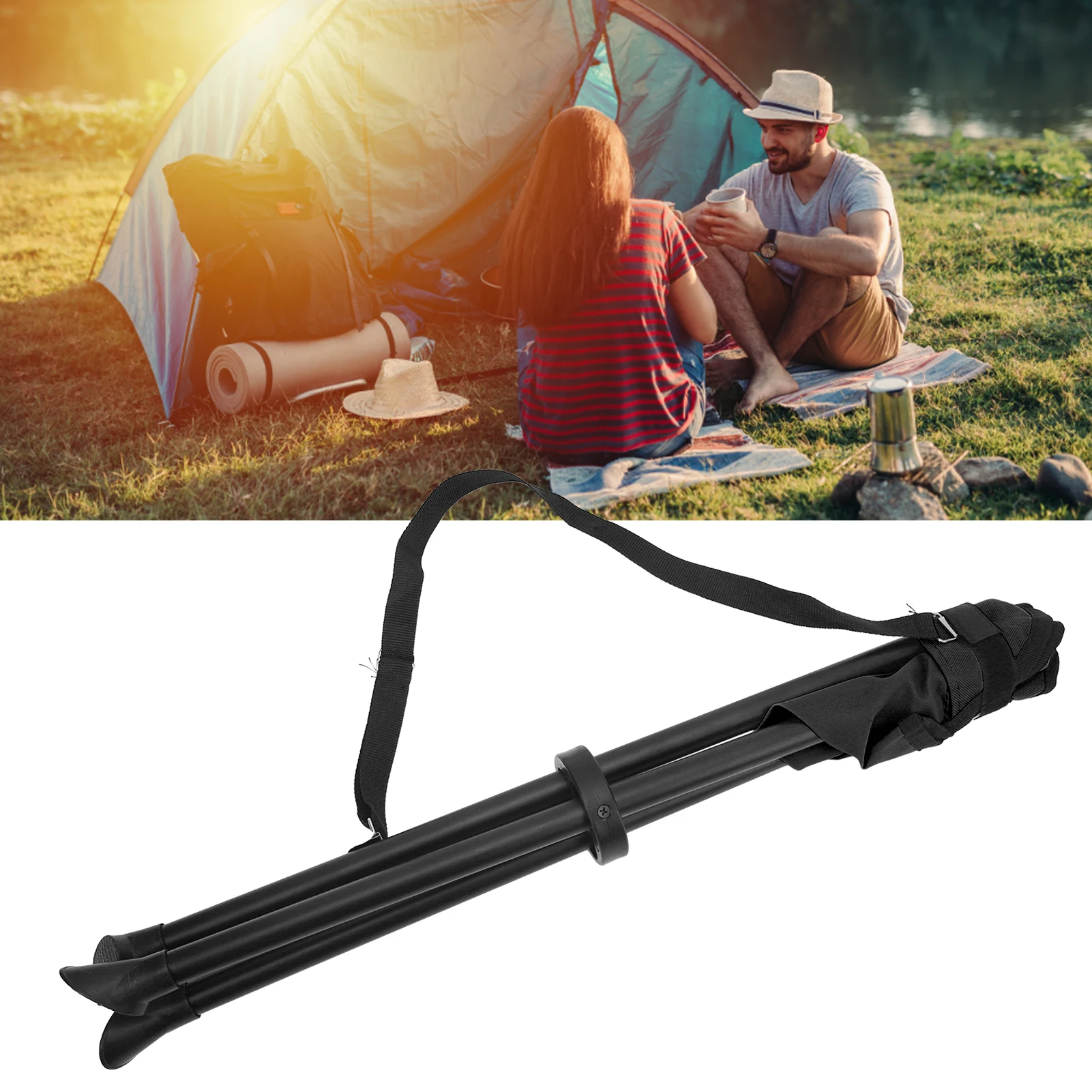 Tabouret trépied pliant 200kg charge antidérapant stable portable pêche camping pique-nique