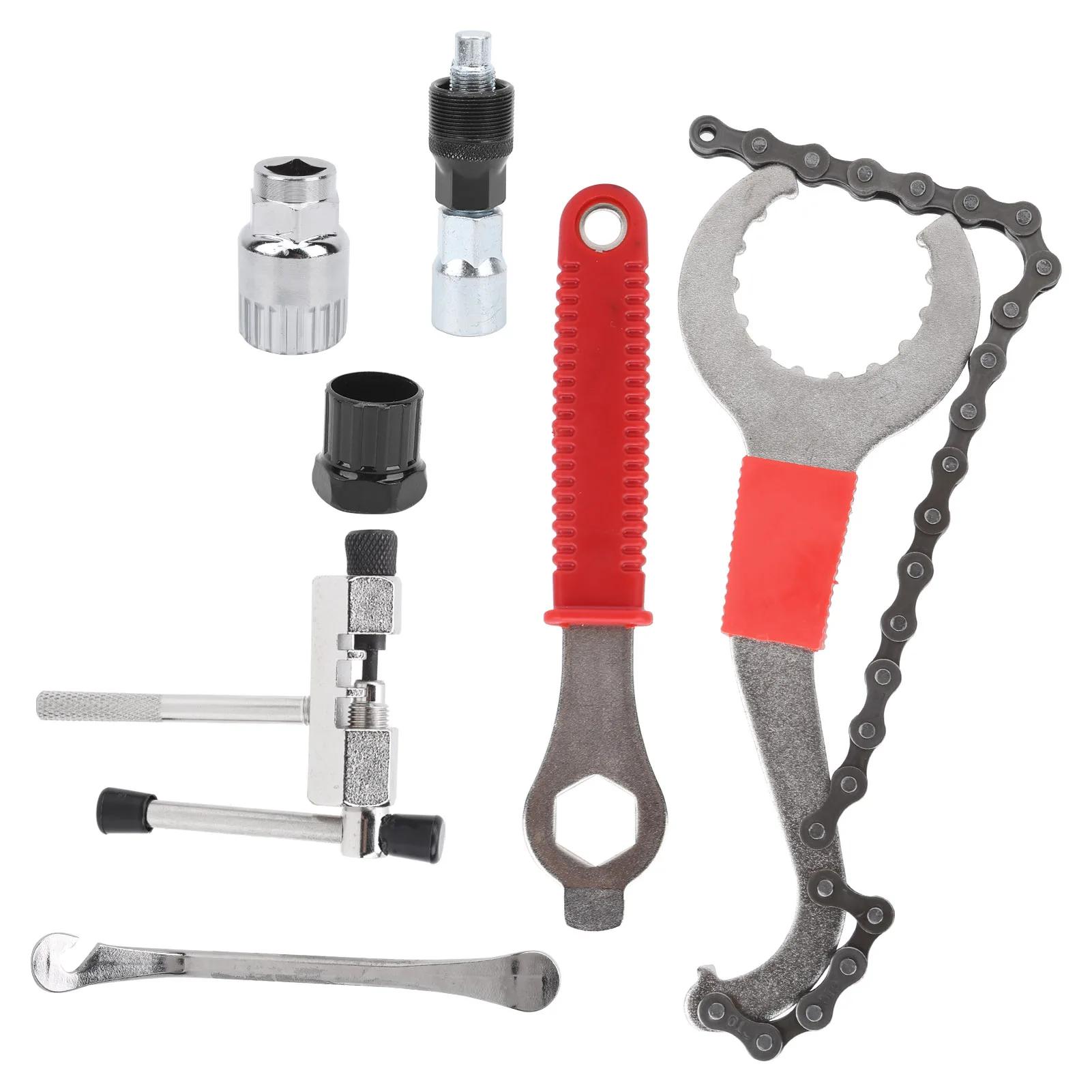 7Pcs Multifunctional Bicycle Flywheel Removal Kit Chain Wheel Tool Set Bike Repair Tool