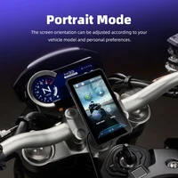 EKIY Wireless CarPlay Moto Android Auto 5.0 inch Portable Digital Dashboard Motorcycle Navigation GPS Removable Display Screen - Image 3